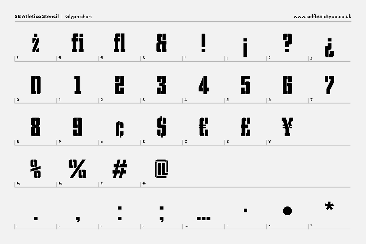 Atletico - Stencil font, a Slab Serif Font by SelfBuild Type (Photo 10 of 11)