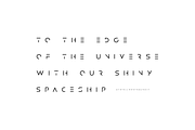 Atom - Sharp edge Future Scifi font, a Sans Serif Font by MoonBandit (Thumbnail 7 of 8)
