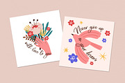 Cute modern doodle cards set, a Decorative Illustration by Good Studio (Thumbnail 5 of 5)
