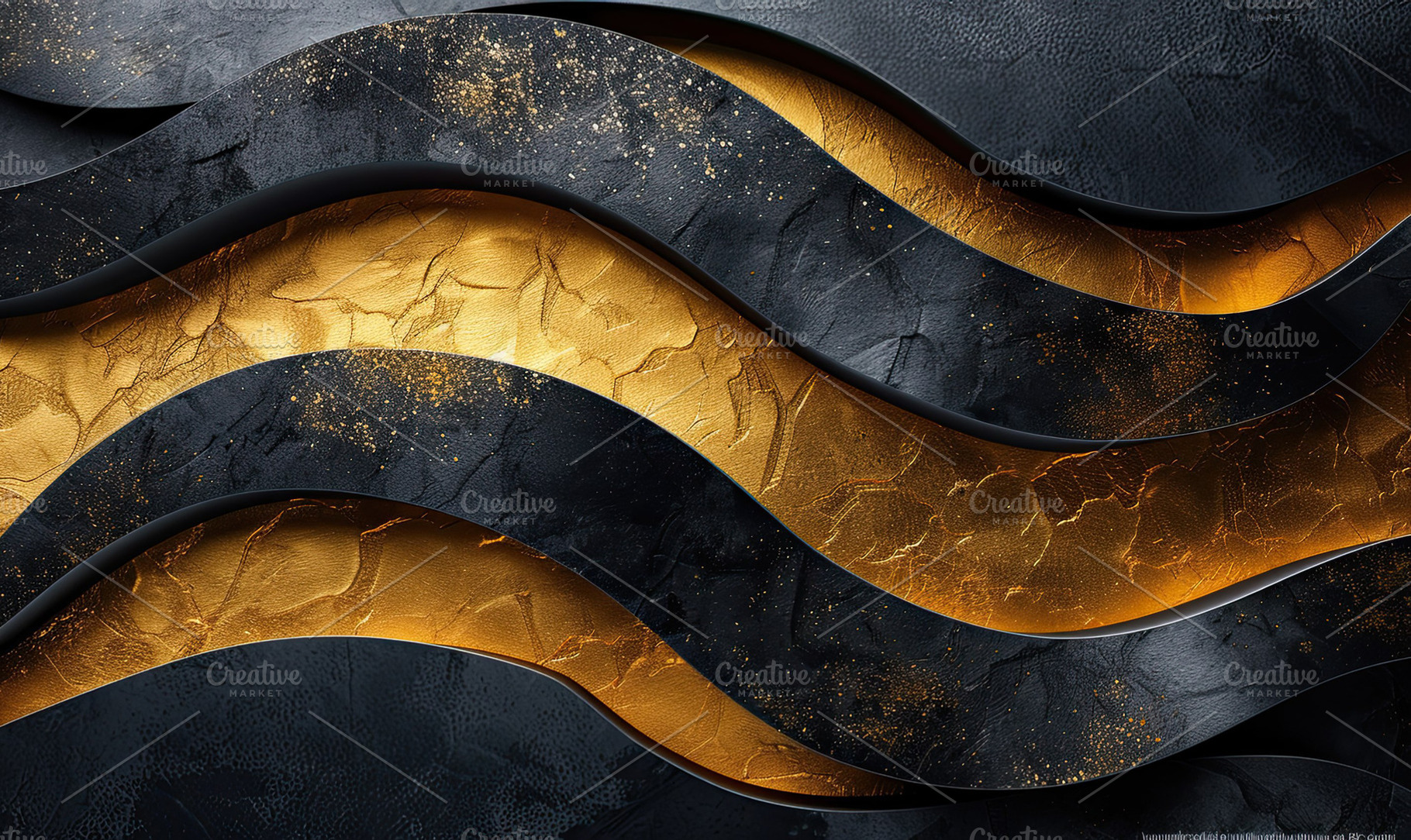 glamorous black and gold abstract ar, a Photo by LOGOCREATIVE