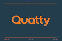 Quatty - Modern Display Typeface