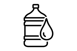 Aqua water black icon, an Outline Icon by Creative priyanka