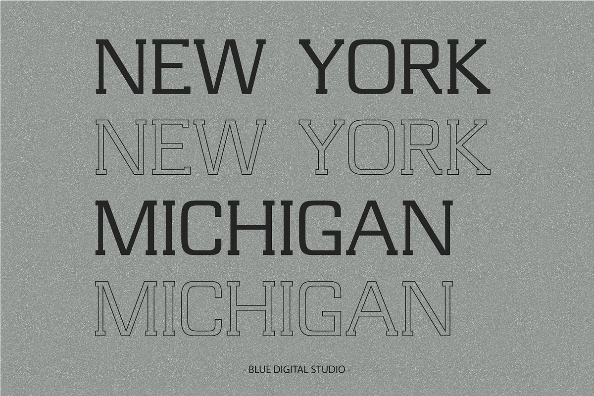 Alabama-Sky Font | Modern Slab Serif, a Slab Serif Font by Blue Digital Studio (Photo 8 of 12)