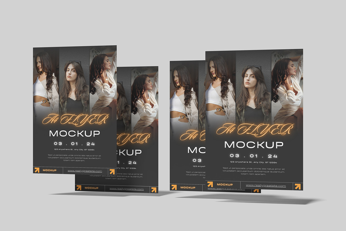 A4 Flyer Mockup, an Advertising Mockup by safrizalstudio (Photo 11 of 13)