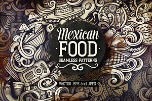 Mexican Food Graphics Patterns