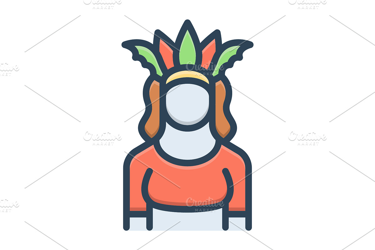 Brazilian carnival color icon, a Duotone Icon by Creative priyanka