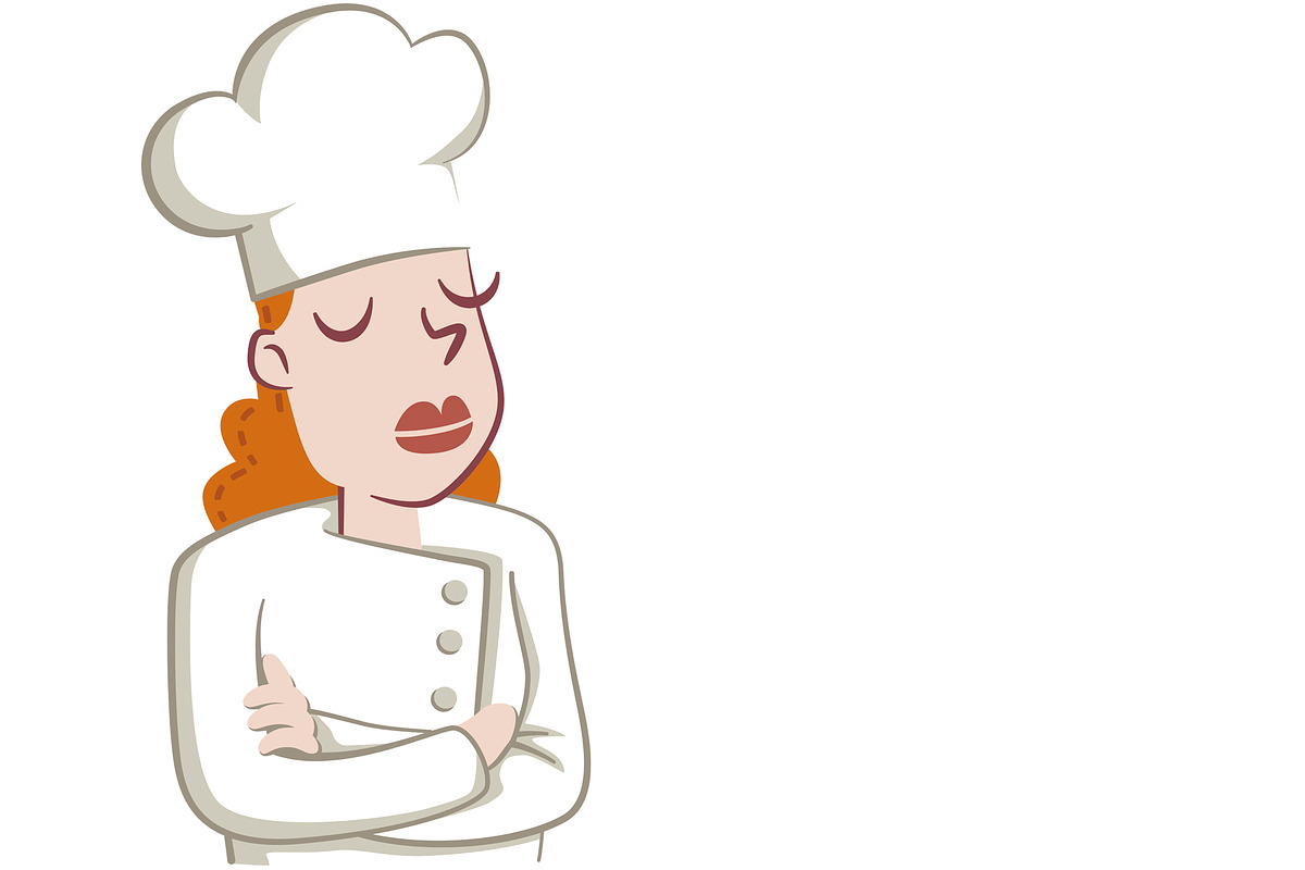 Portrait of a Woman Cook, a Work Illustration by javi.ruiz