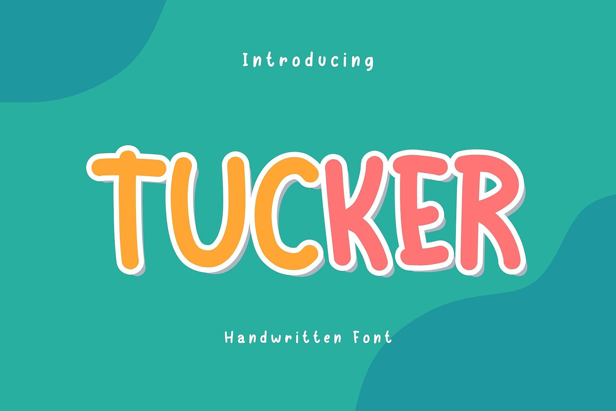 Tucker is a cute handwritten font, a Handwritten Font by Brown Cupple (Photo 1 of 5)