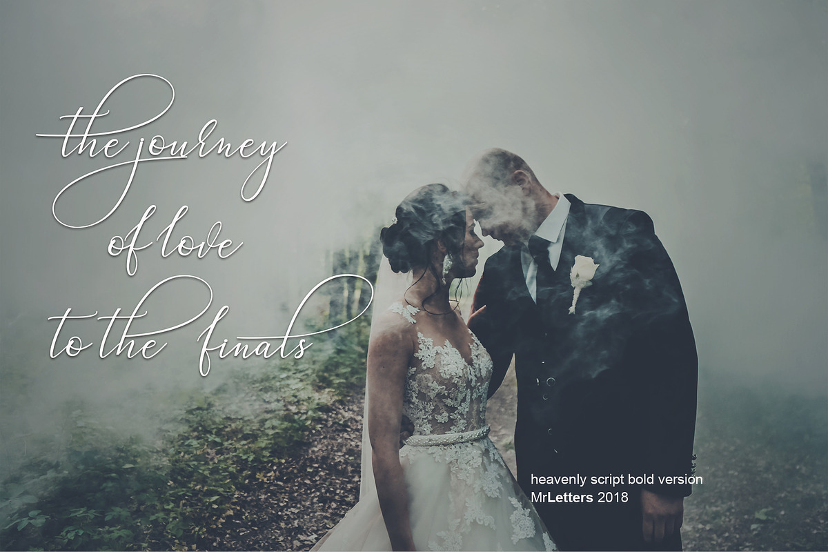 Heavenly - fancy fonts, a Script Font by MrLetters (Photo 11 of 13)