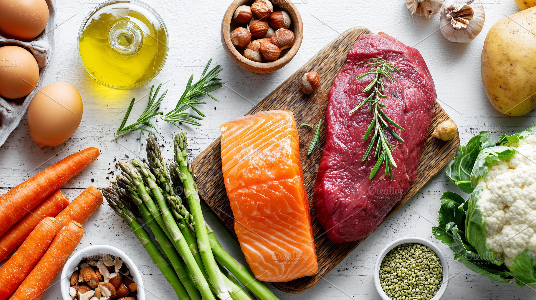 Variety of fresh and healthy foods, a Food & Drink Photo by MistyDay