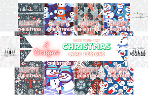 Christmas Card Design Bundle 2, a Card Template by Jay Major Designs
