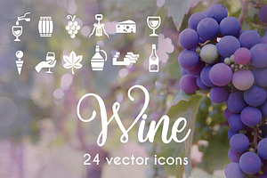 WINE - vector icons