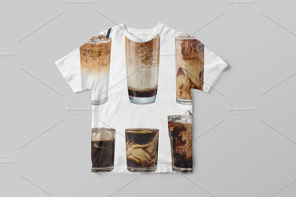 Iced coffee VECTOR illustrations, a Food Illustration by Natalka Dmitrova art (Photo 13 of 19)