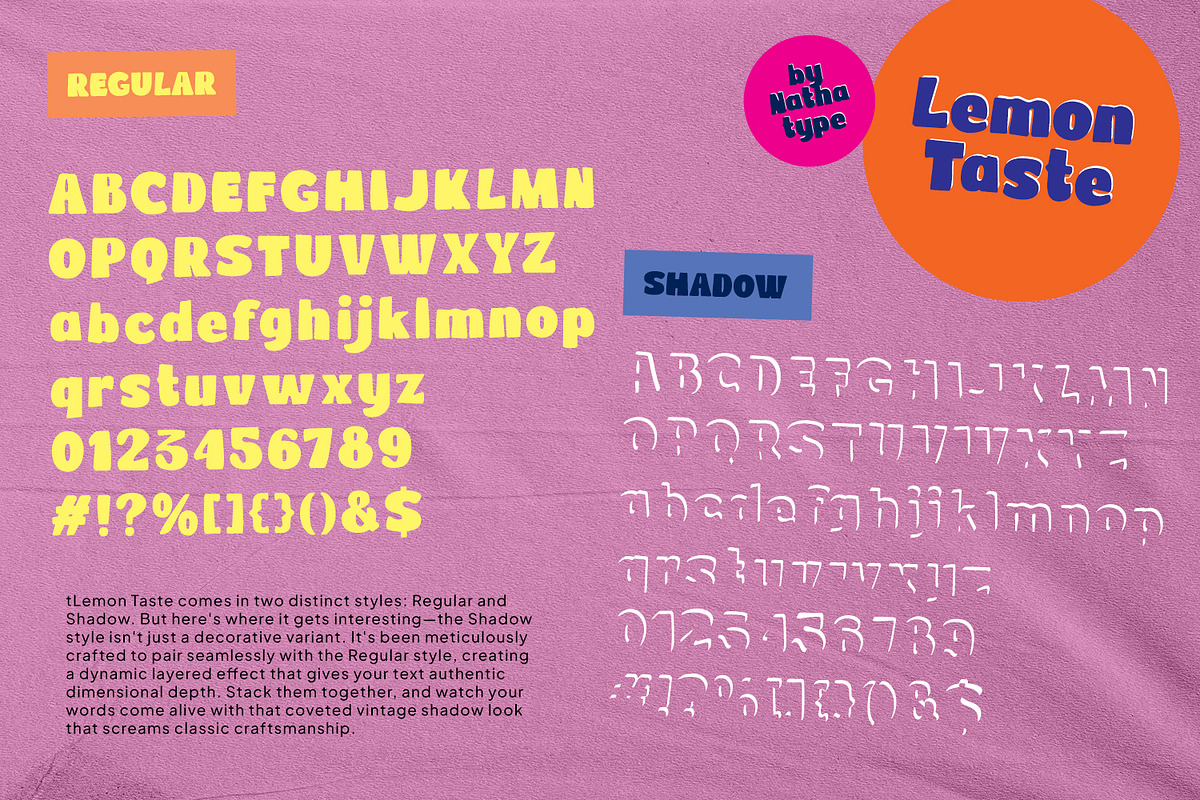 Lemon Taste, a Symbol Font by Nathatype (Photo 6 of 11)