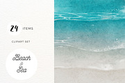Watercolor Beach & Sea, a Texture Illustration by ArtbyHien (Thumbnail 1 of 4)