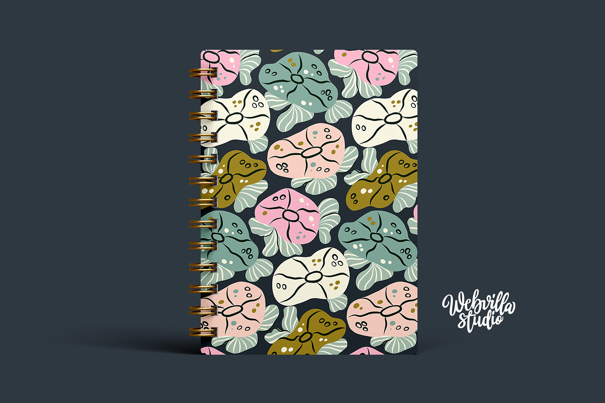 Blobby Blooms Pattern, a Wallpaper Graphic by Bloomart Studio ...