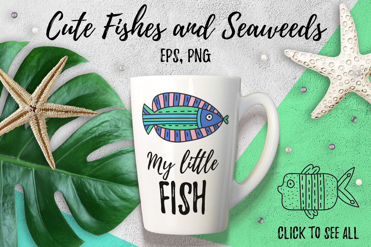 Marine Life, a Pattern Graphic by Pippi Draws (Photo 4 of 9)