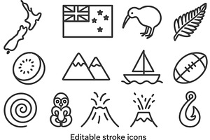 Vector illustration of New Zealand, an Animal Illustration by ZinetroN