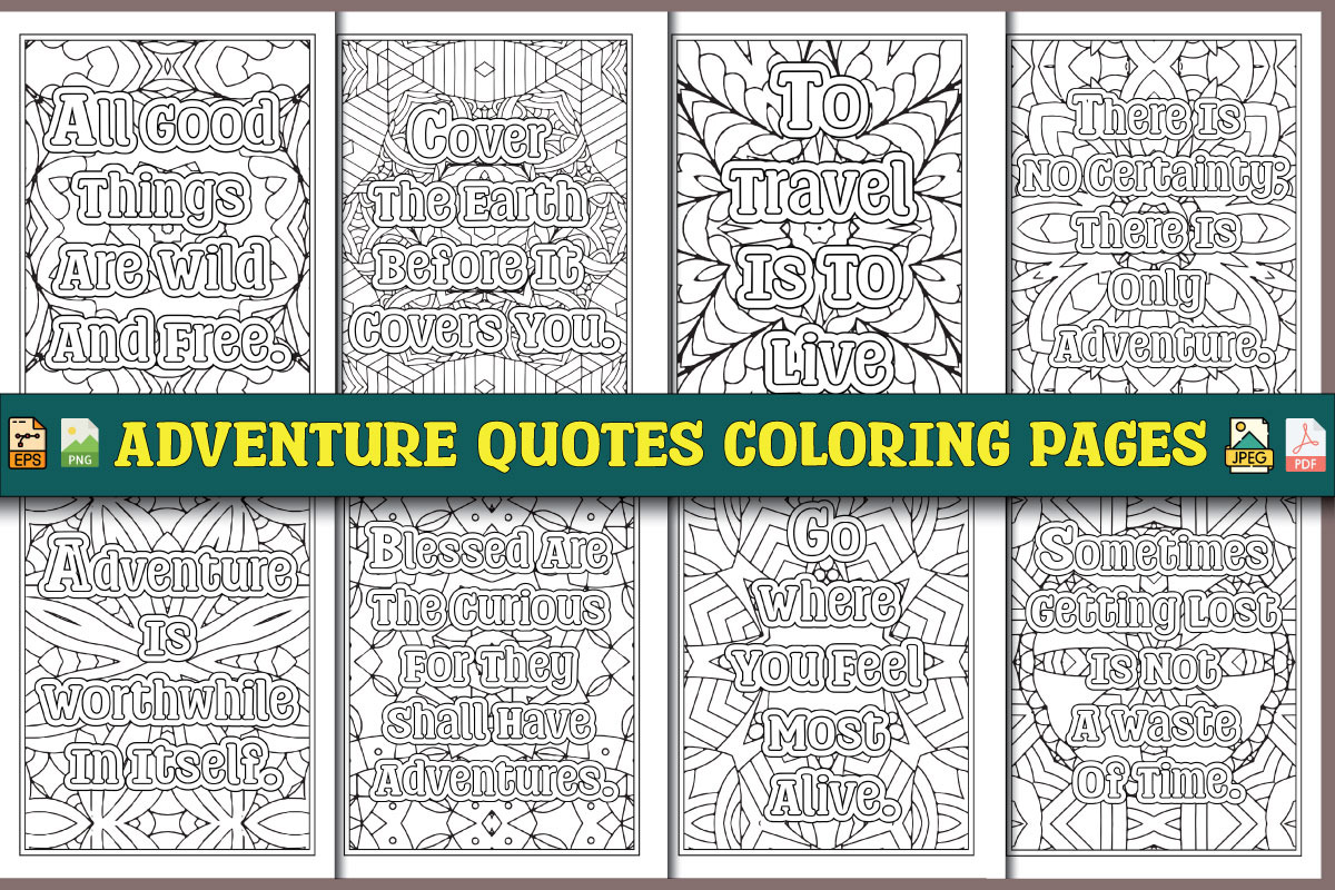 1000 Quotes Coloring Pages, an Object Graphic by protabsorkar11 (Photo 12 of 22)