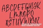 Raveling Melany - Messy Handwritten, a Handwritten Font by Zarma Type (Thumbnail 9 of 12)