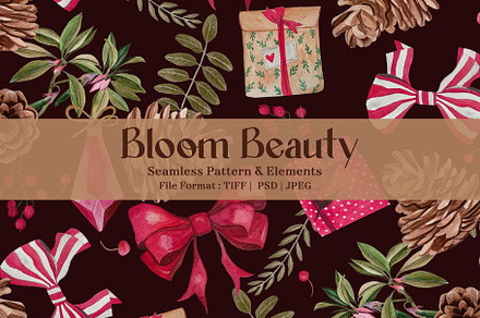 Bloom Beauty Christmas Pattern