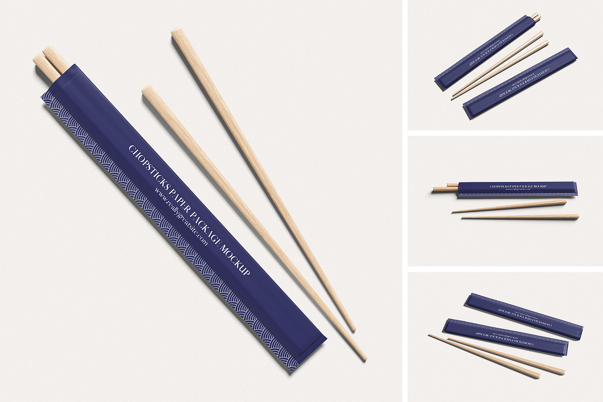 Chopsticks Mockup, a Packaging Mockup by Twins_studio926 (Photo 1 of 5)