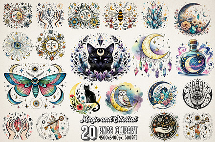 Magic and Celestial Quotes, an Object Graphic by GlitterCraft
