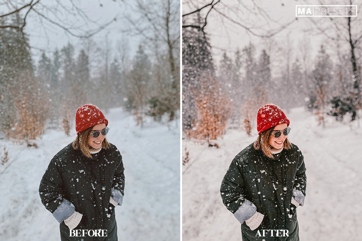 10 WINTER SNOW Lightroom Presets, a Preset Add-On by MaPresets (Photo 3 of 14)