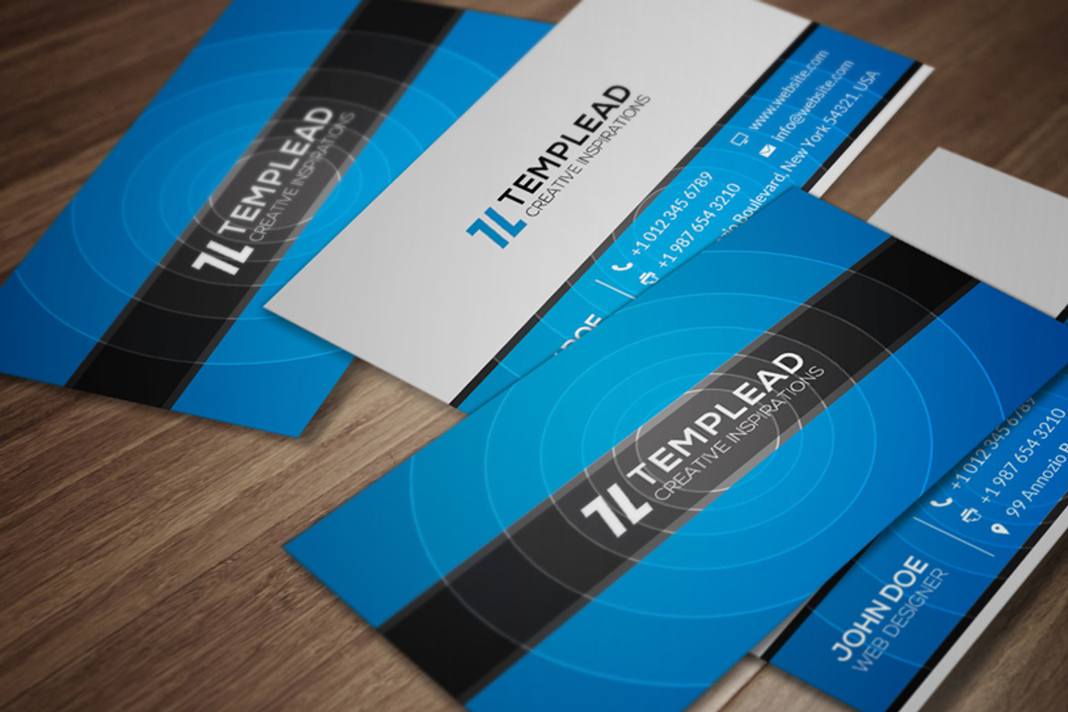 Corporate Business Card CM086, a Business Card Template by annozio (Photo 1 of 4)