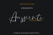 Aussiente Signature - Script, a Script Font by Inspiratype (Thumbnail 1 of 10)