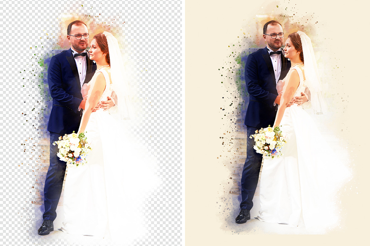 Watercolor Halftone Double Exposure, an Action Add-On by MRI STUDIO (Photo 10 of 23)
