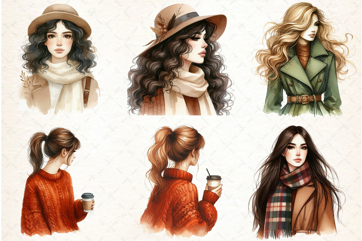 Watercolor Autumn Clipart-01, an Illustration by Libby Wishes (Photo 5 of 7)