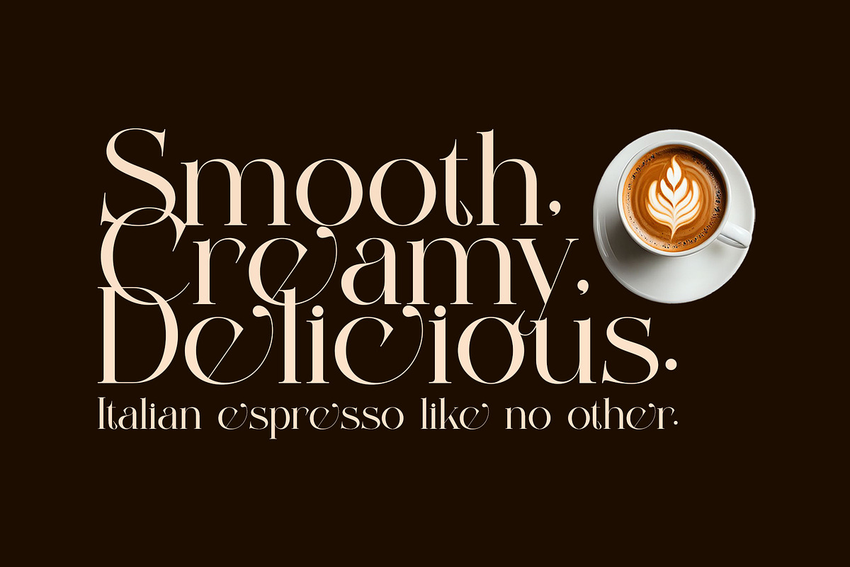 Malcine Modern Serif Typeface, a Serif Font by Alfinart (Photo 7 of 10)
