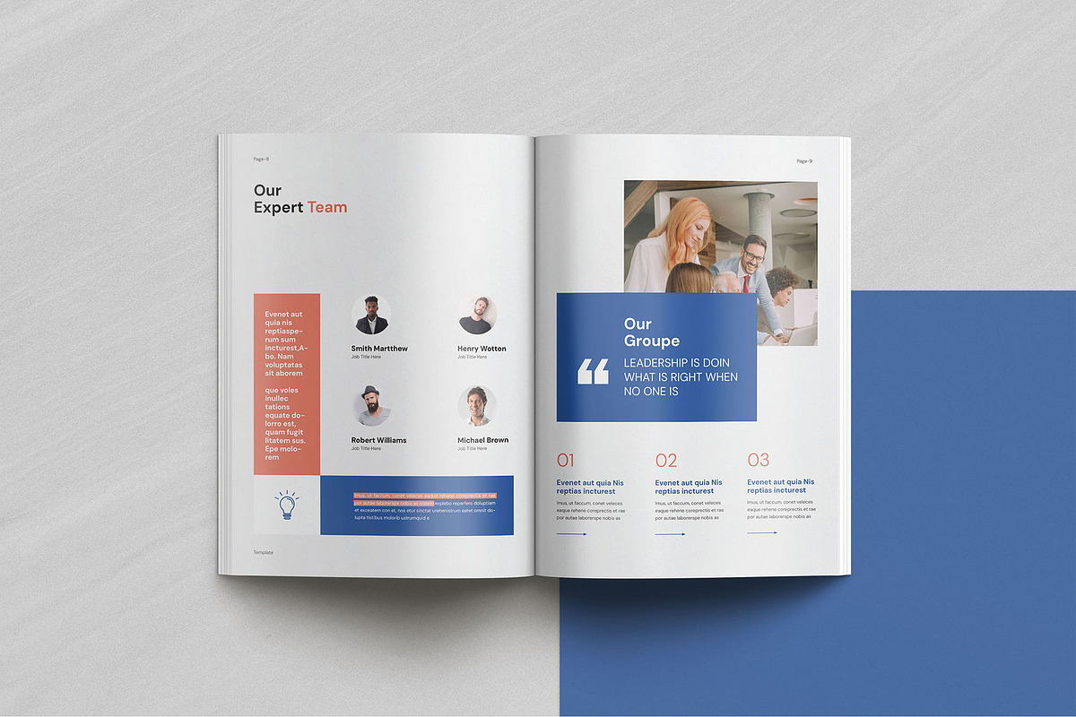 Company Profile Template, a Brochure Template by KreateTribe (Photo 4 of 7)