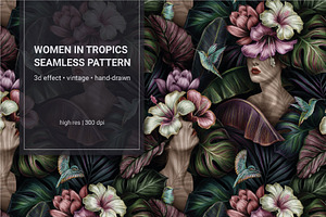 Tropical Vintage Patterns Set