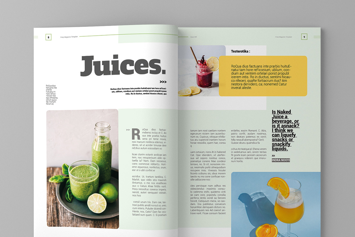 Fruity - Magazine Template, a Magazine Template by inspirasign