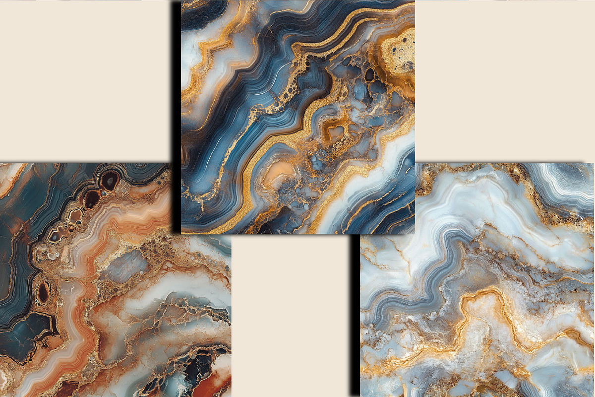 Agate Marble Digital Paper, a Pattern Graphic by SVGArt (Photo 4 of 5)