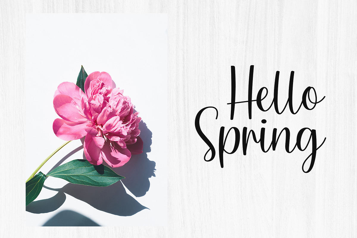 Simple Script, a Script Font by Artkenza (Photo 2 of 6)
