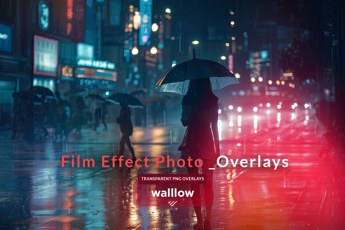 Film textures png photo overlays