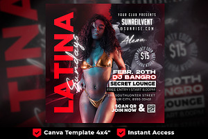Party Flyer, Canva Club Flyer