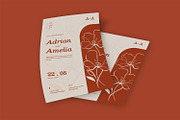 Floral Rustic Wedding Invitation, an Invitation Template by StreaksideStd (Thumbnail 2 of 2)