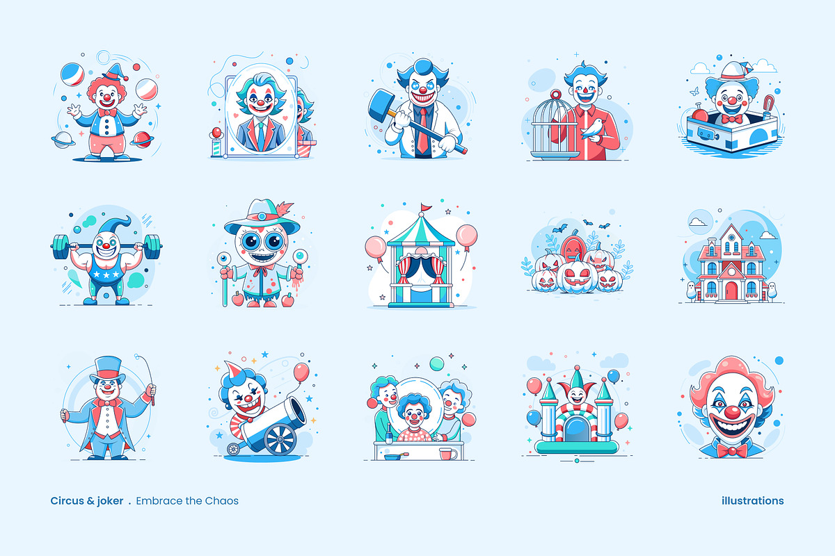 Circus Performer Illustrations, a Person Illustration by Creative Stall (Photo 7 of 8)