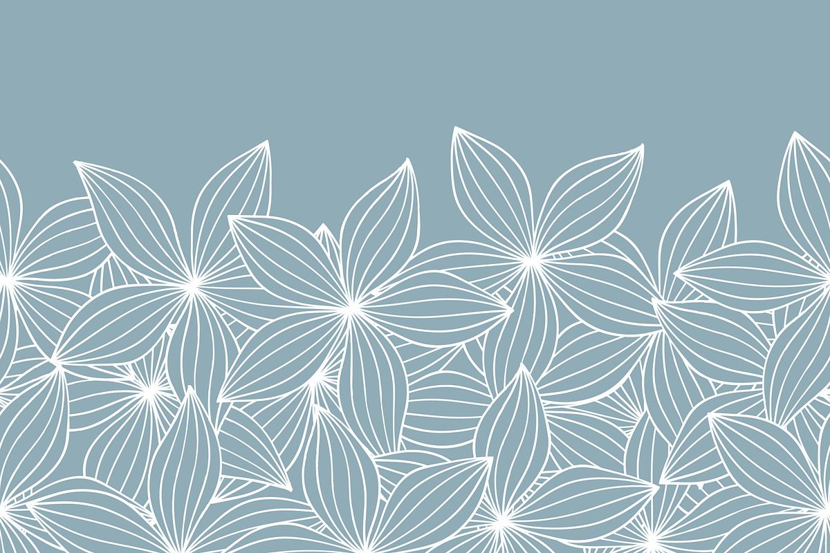 Seamless floral blue pattern., a Pattern Graphic by Shop seamless patterns (Photo 4 of 7)
