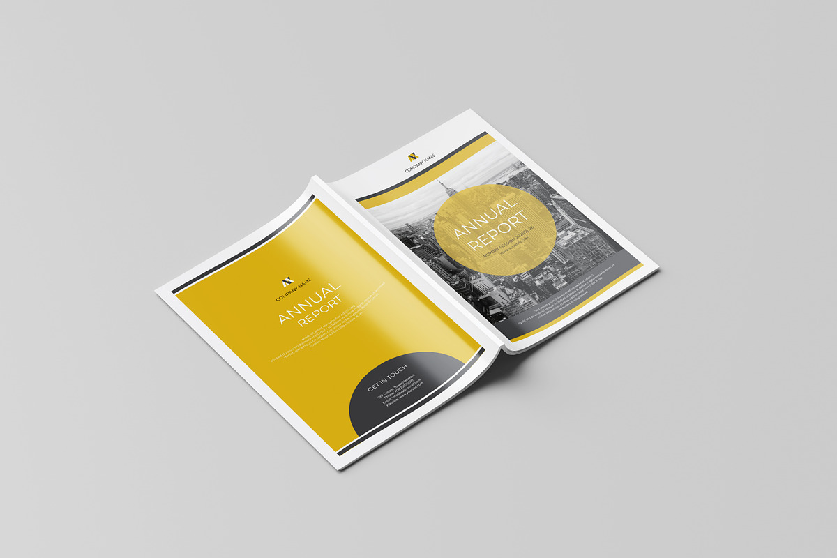 Annual Report Template, a Brochure Template by retrographix (Photo 13 of 14)