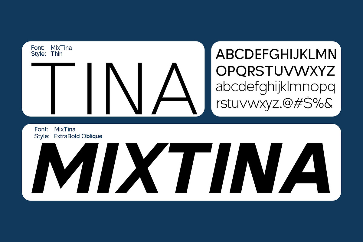 MixTina, a Sans Serif Font by LuhopCreative (Photo 3 of 14)