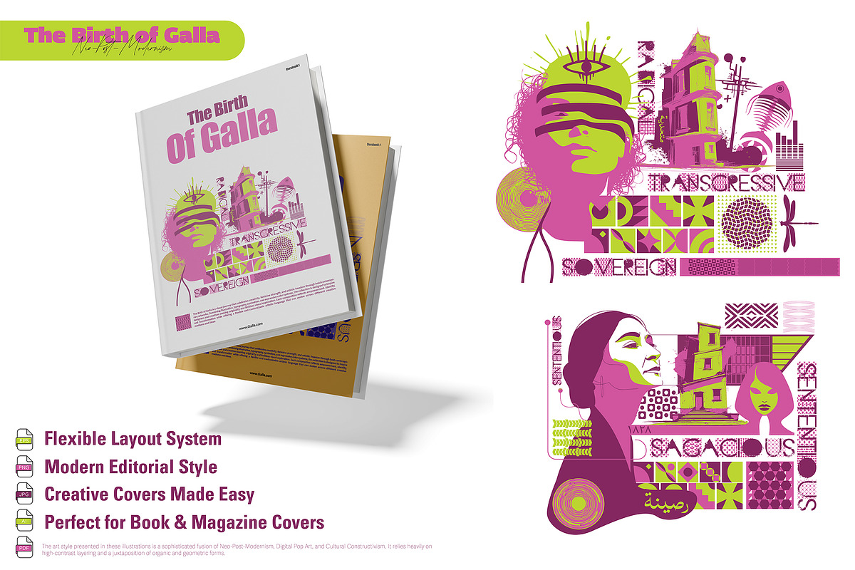 Birth Of Galla - Neopost Modernism, a Person Illustration by ODO Visual Shop (Photo 3 of 12)