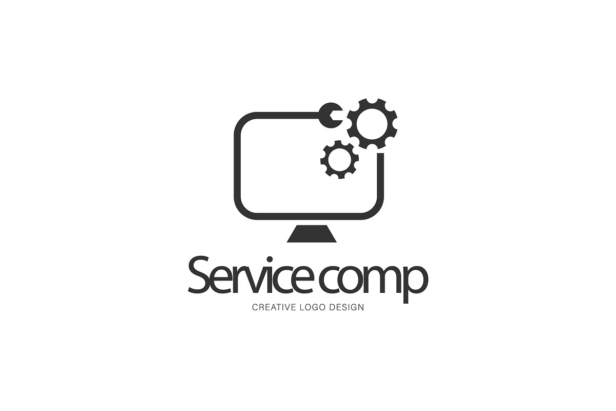 computer service logos, a Branding & Logo Template by Logocreative