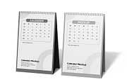 Spiral Desk Calendar Mockup PSD, a Mockup by graphypix (Thumbnail 4 of 4)