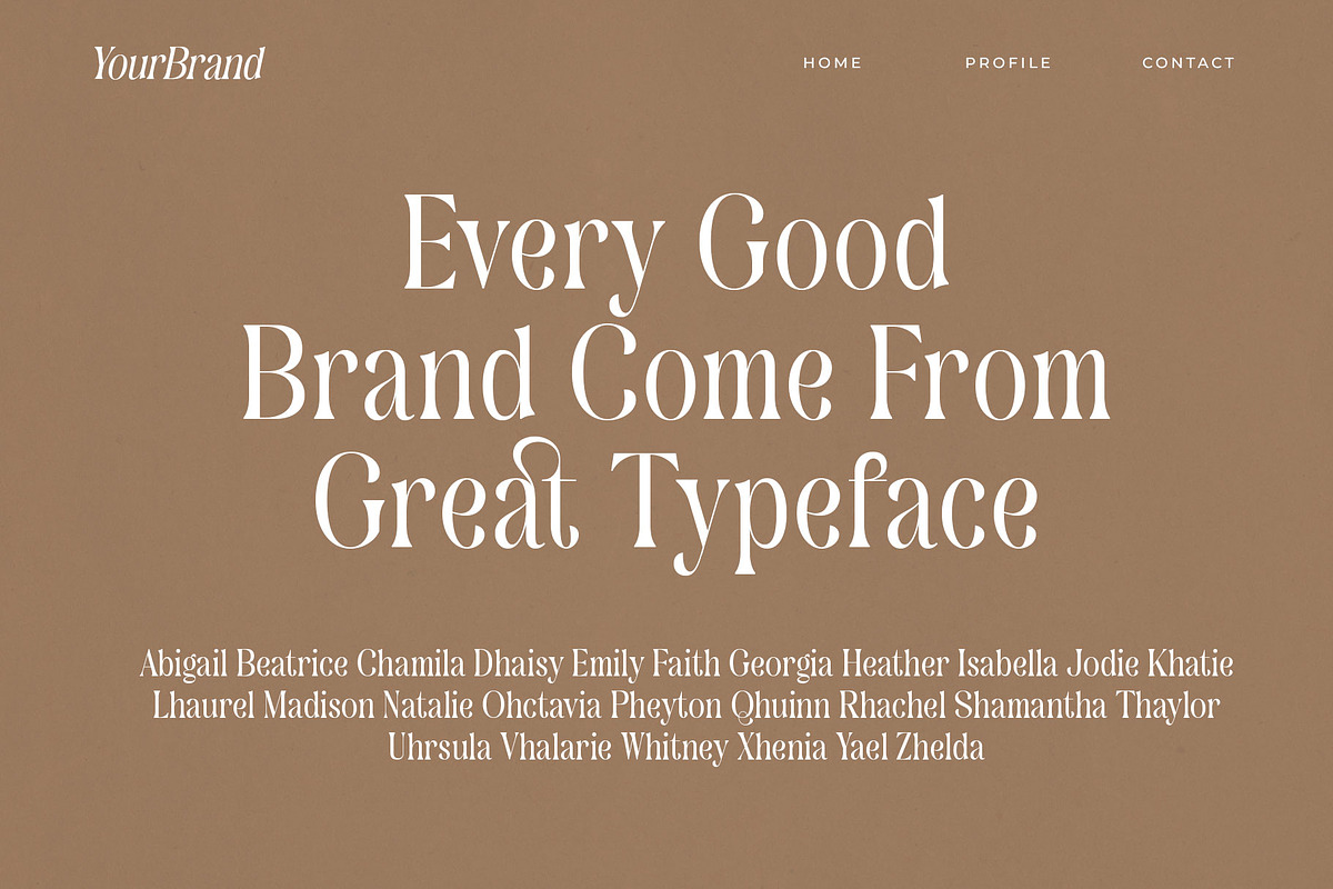 Miagest Elegant Serif Font, a Serif Font by RantautypeStudio (Photo 2 of 20)
