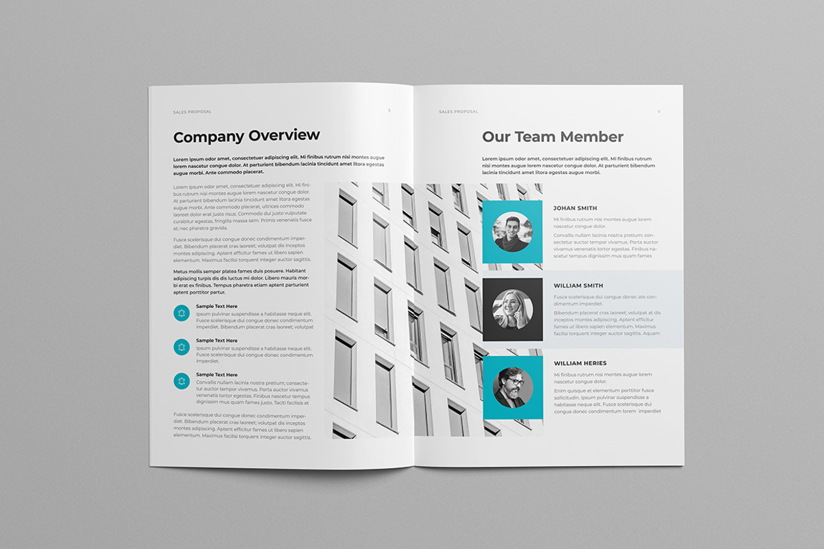 Sales Proposal Template | Word, a Brochure Template by HiveArts (Photo 3 of 9)
